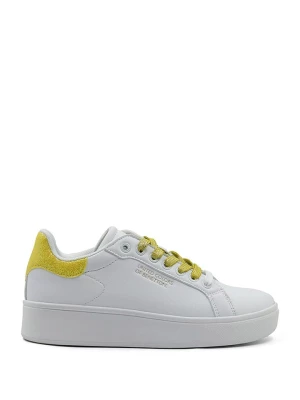 Benetton Sneakersy w kolorze biało-żółtym rozmiar: 41