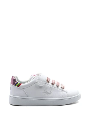 Benetton Sneakersy w kolorze białym ze wzorem rozmiar: 28