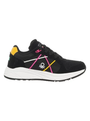 Benetton Sneakersy w kolorze czarno-różowo-żółtym rozmiar: 41