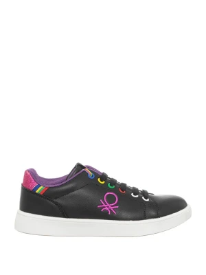 Benetton Sneakersy w kolorze czarno-różowym rozmiar: 31