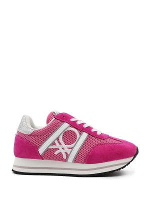 Benetton Sneakersy w kolorze różowo-białym rozmiar: 38