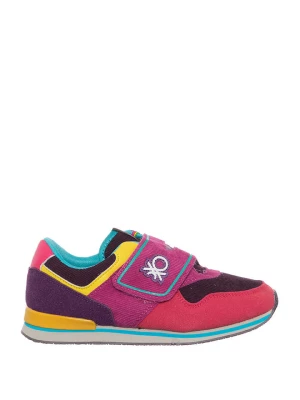 Benetton Sneakersy w kolorze różowo-niebiesko-czerwonym rozmiar: 27