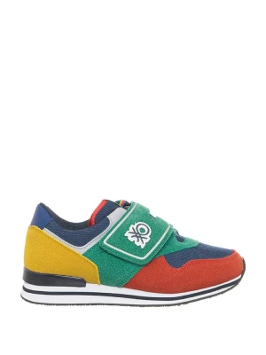 Benetton Sneakersy w kolorze zielono-pomarańczowo-niebieskim rozmiar: 32