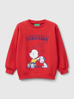 Benetton, Snoopy ©peanuts Sweatshirt In Organic Cotton, size 116, Red, Kids United Colors of Benetton