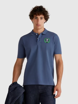 Benetton, Snoopy Regular Fit Polo ©peanuts, size S, Air Force Blue, Men United Colors of Benetton