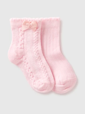 Benetton, Sock Set In Cotton Blend, Size: 74, Pink, Kids United Colors of Benetton