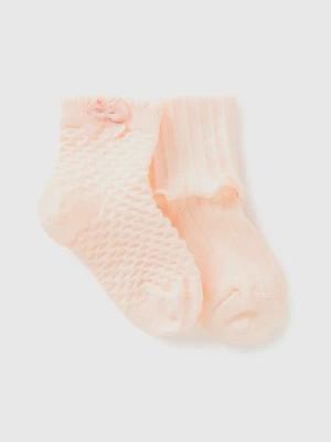 Benetton, Sock Set In Cotton Blend, size 74, Soft Pink, Kids United Colors of Benetton