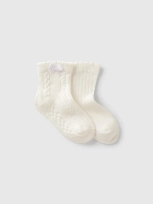 Benetton, Sock Set In Cotton Blend, size 74, White, Kids United Colors of Benetton