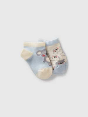 Benetton, Sock Set With Animals, size 74, Sky Blue, Kids United Colors of Benetton