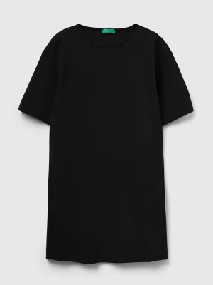 Benetton, Soft Dress In Stretch Viscose Blend, Size: XXS, Black, Women United Colors of Benetton