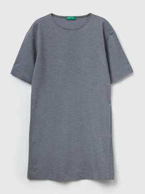 Benetton, Soft Dress In Stretch Viscose Blend, Size: XXS, Gray, Women United Colors of Benetton