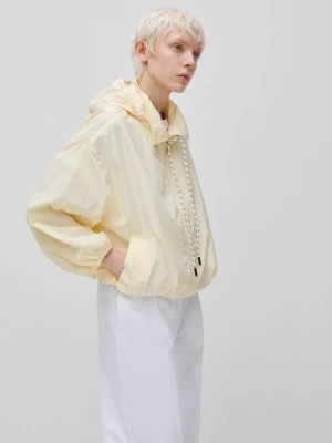 Benetton, Soft Jacket With Hood, Size: XS, Yellow, Women United Colors of Benetton