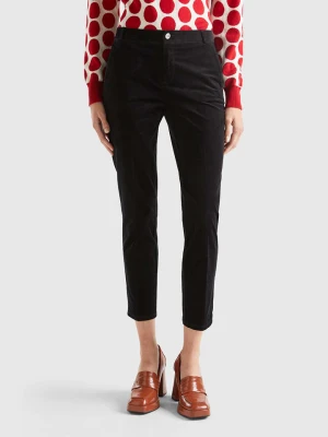 Benetton Spodnie chino w kolorze czarnym rozmiar: 34
