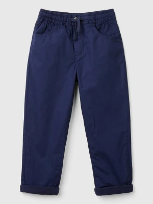 Benetton Spodnie chino w kolorze niebieskim rozmiar: 104