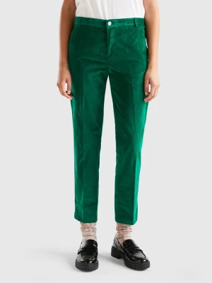 Benetton Spodnie chino w kolorze zielonym rozmiar: W40