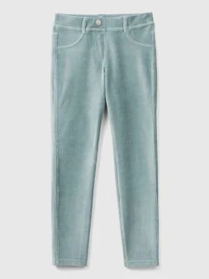 Benetton Spodnie sztruksowe w kolorze błękitnym rozmiar: 168