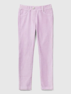Benetton Spodnie sztruksowe w kolorze fioletowym rozmiar: 160