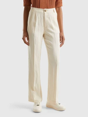 Benetton Spodnie w kolorze beżowym rozmiar: 34
