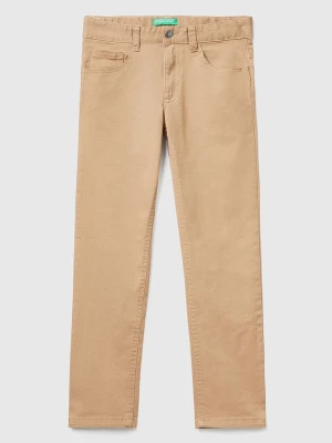 Benetton Spodnie w kolorze jasnobrązowym rozmiar: 168