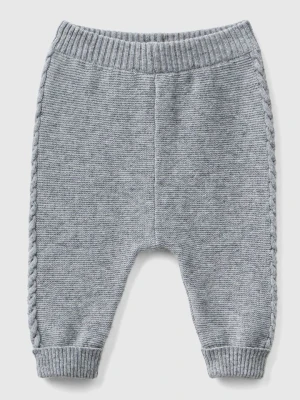 Benetton Spodnie w kolorze szarym rozmiar: 62