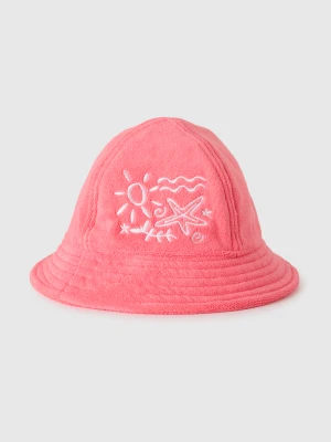 Benetton, Sponge Fisherman's Hat, Size: 110-116, Orange Coral, Kids United Colors of Benetton