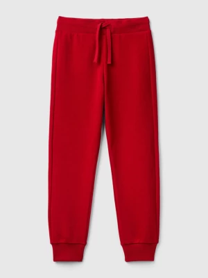 Benetton, Sporty Trousers With Drawstring, size 2XL, Red, Kids United Colors of Benetton