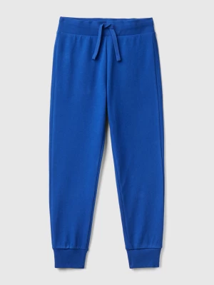 Benetton, Sporty Trousers With Drawstring, size 3XL, Bright Blue, Kids United Colors of Benetton