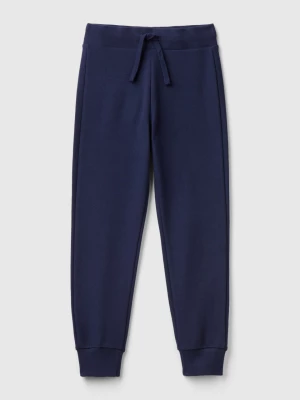 Benetton, Sporty Trousers With Drawstring, size 3XL, Dark Blue, Kids United Colors of Benetton