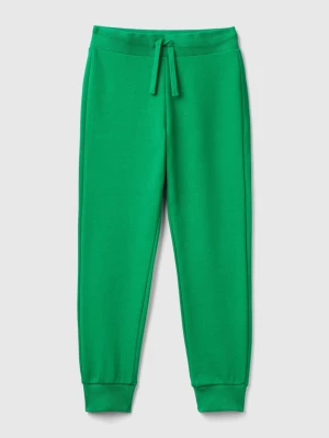 Benetton, Sporty Trousers With Drawstring, size 3XL, Green, Kids United Colors of Benetton