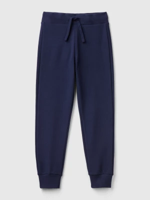 Benetton, Sporty Trousers With Drawstring, size M, Dark Blue, Kids United Colors of Benetton