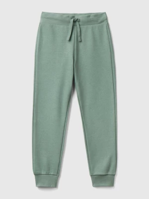 Benetton, Sporty Trousers With Drawstring, size S, Light Green, Kids United Colors of Benetton