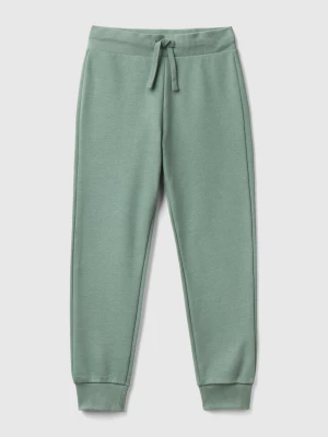 Benetton, Sporty Trousers With Drawstring, size S, Light Green, Kids United Colors of Benetton