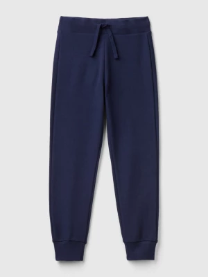 Benetton, Sporty Trousers With Drawstring, size XL, Dark Blue, Kids United Colors of Benetton
