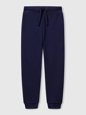 Benetton, Sporty Trousers With Drawstring, size XL, Dark Blue, Kids United Colors of Benetton