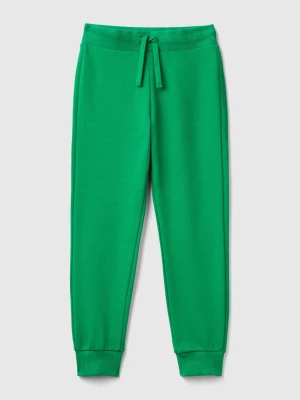 Benetton, Sporty Trousers With Drawstring, size XL, Green, Kids United Colors of Benetton