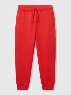 Benetton, Sporty Trousers With Drawstring, size XL, Red, Kids United Colors of Benetton