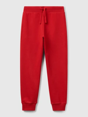 Benetton, Sporty Trousers With Drawstring, size XL, Red, Kids United Colors of Benetton