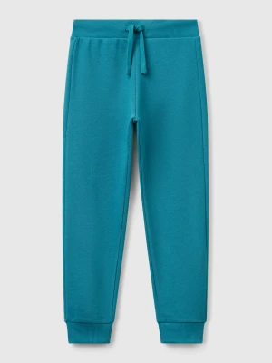Benetton, Sporty Trousers With Drawstring, Size: XL, Teal, Kids United Colors of Benetton