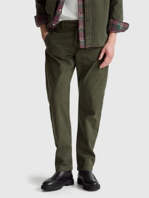 Benetton, Straight Fit Chinos, Dark Gray, Men United Colors of Benetton