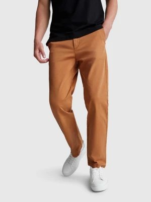 Benetton, Straight Fit Chinos, Size: 42, Beige, Men United Colors of Benetton
