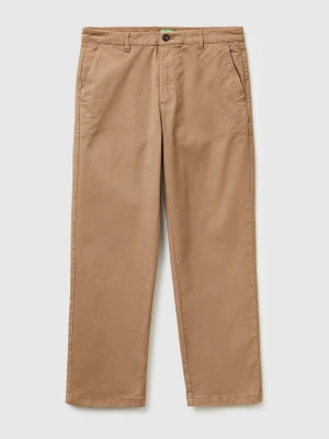 Benetton, Straight Fit Chinos, Size: 52, Camel, Men United Colors of Benetton