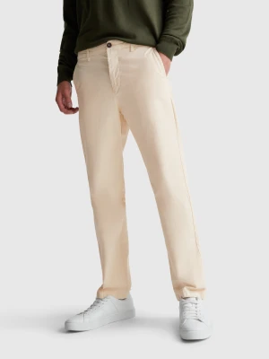 Benetton, Straight Fit Chinos, Size: 54, Beige, Men United Colors of Benetton