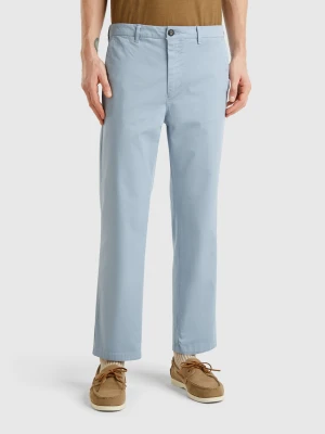 Benetton, Straight Fit Chinos, size 56, Light Blue, Men United Colors of Benetton