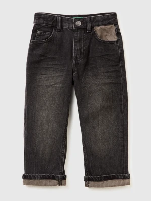 Benetton, Straight Fit Jeans, Size: 116, Black, Kids United Colors of Benetton