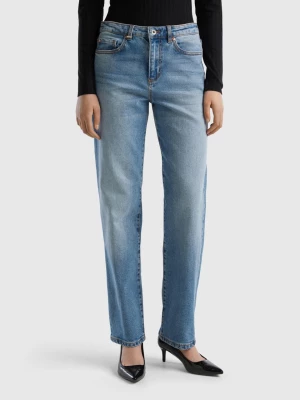 Benetton, Straight Leg Jeans, size 31, Light Blue, Women United Colors of Benetton