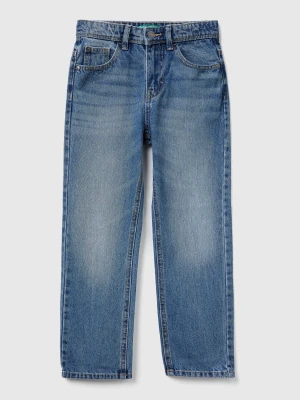 Benetton, Straight Leg Jeans, Size: XL, Light Blue, Kids United Colors of Benetton