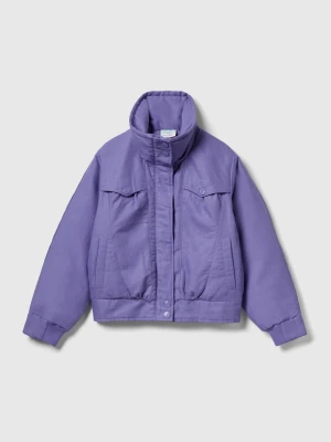 Benetton, Stranger Things Padded Jacket, Size: XL, Violet, Kids United Colors of Benetton