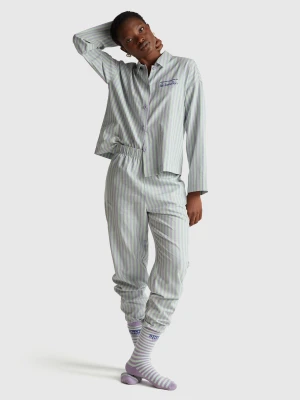 Benetton, Stranger Things Striped Pyjamas, Size: XXS, Lilac, Women United Colors of Benetton