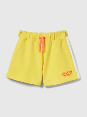 Benetton, Stranger Things Sweat Shorts, Size: XL, Yellow, Kids United Colors of Benetton
