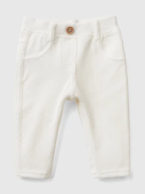 Benetton, Stretch Chenille Pants, size 68, Creamy White, Kids United Colors of Benetton